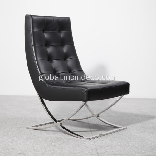 Living Room Leather Lounge Chairs High Back Club Lounge Chair Factory